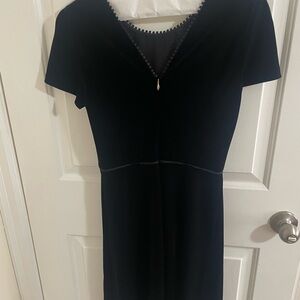 Draper James Black Velvet Dress